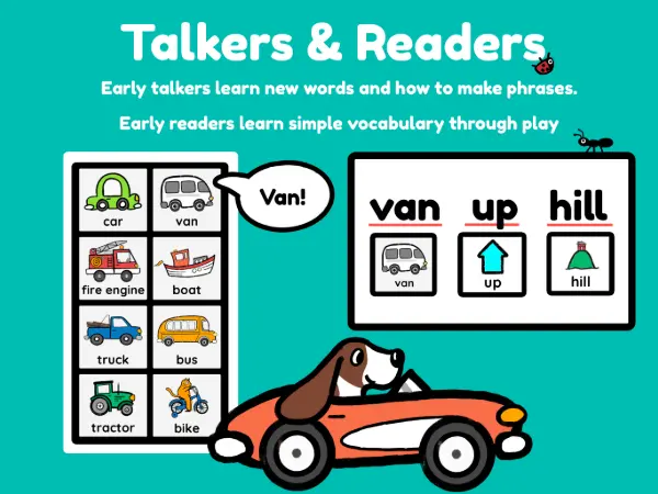 Talkers and Readers slide